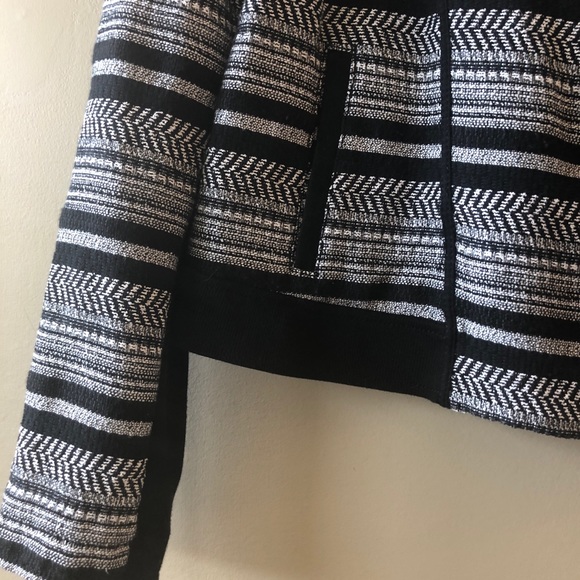 Lou & grey marled striped Moto jacket sweatshirt - Picture 3 of 6